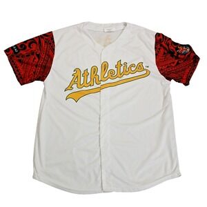 Oakland A's‎ Athletics Jersey XL Mens Asian Pacific Islander Night Tribal SGA